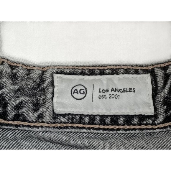 AG Alexxis Crop Jeans Womens 29 Gray High Rise‎ Vintage Slim Distressed Denim - Picture 4 of 11